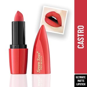 Seven Seas Ultimate Matte Lipstick | Full Coverage Long Lasting | Smooth Application |Transferproof & Smudge Proof